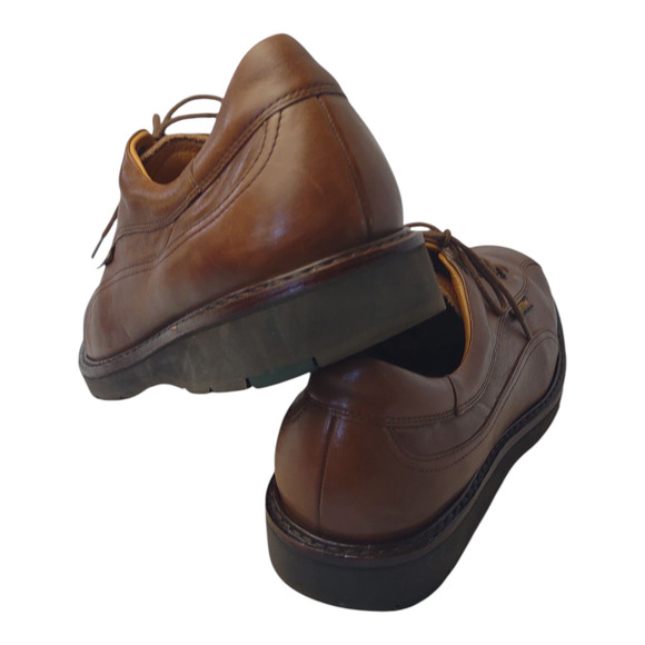 Mephisto Brown Leather Oxford Shoe Size 13 Solid Goodyear Welt Air Relax Loafer - Picture 5 of 15